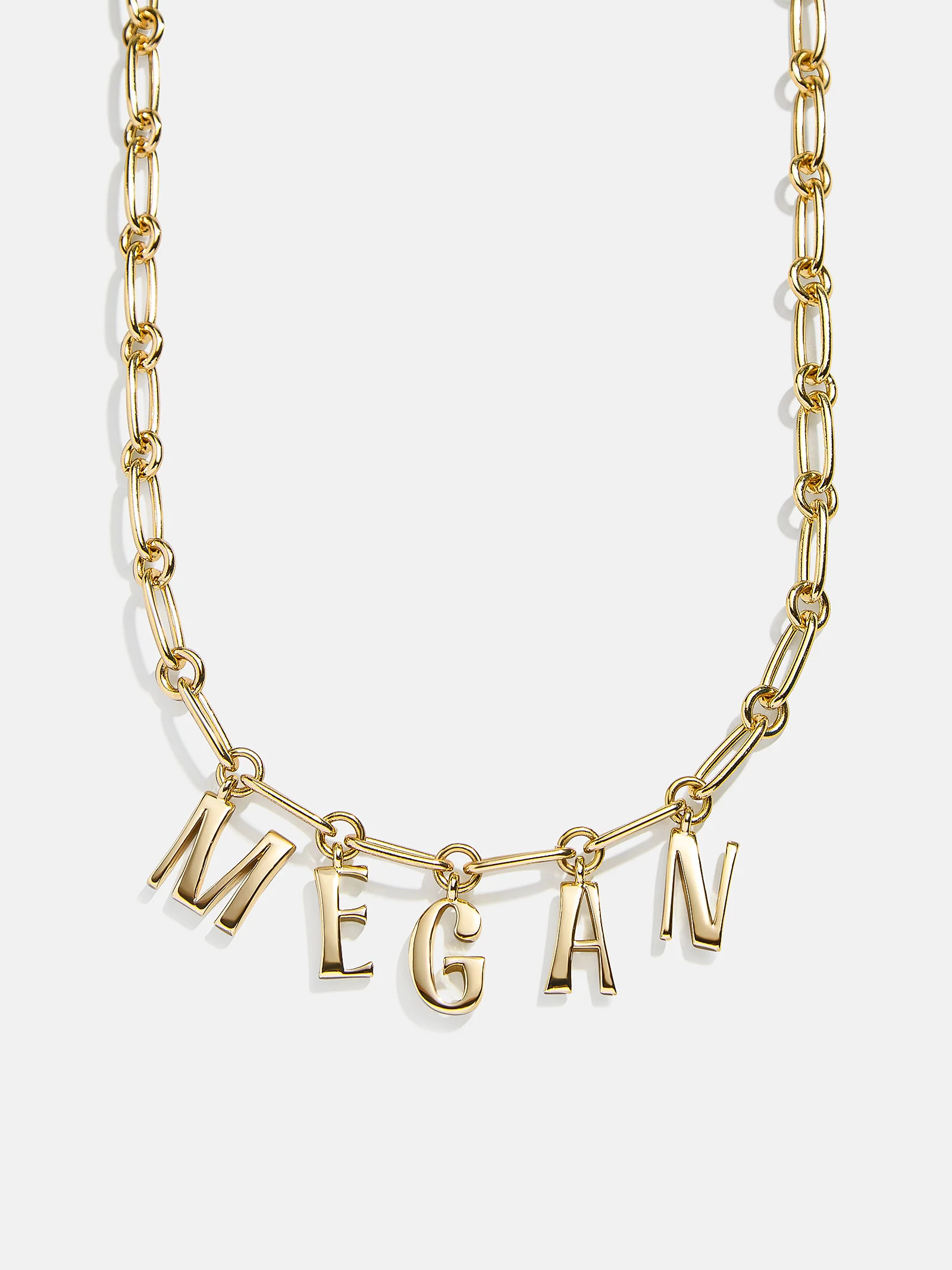 Chunky Spaced Letter Custom Necklace - Gold | BaubleBar