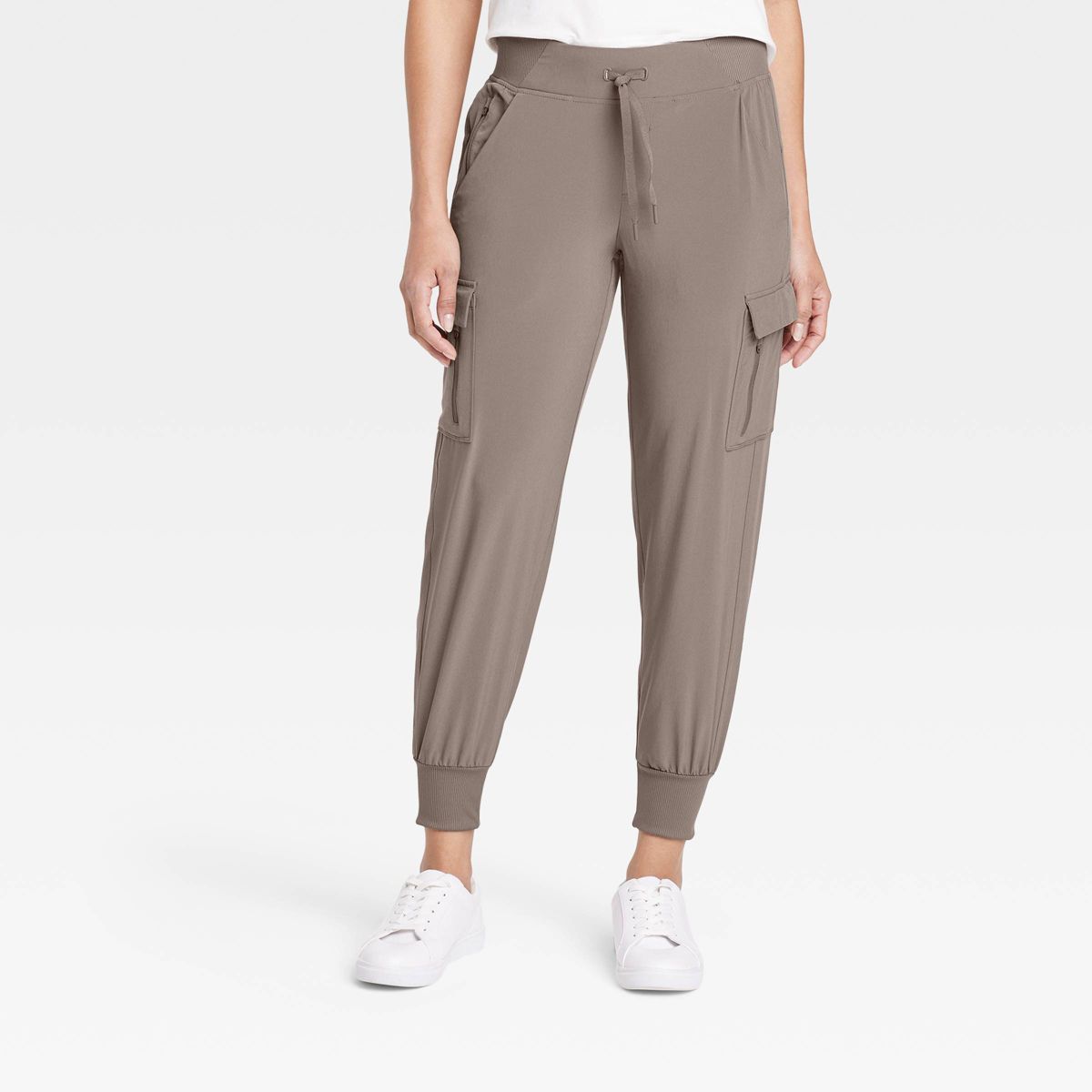 Women's Stretch Woven Tapered Cargo Pants - All in Motion™ | Target