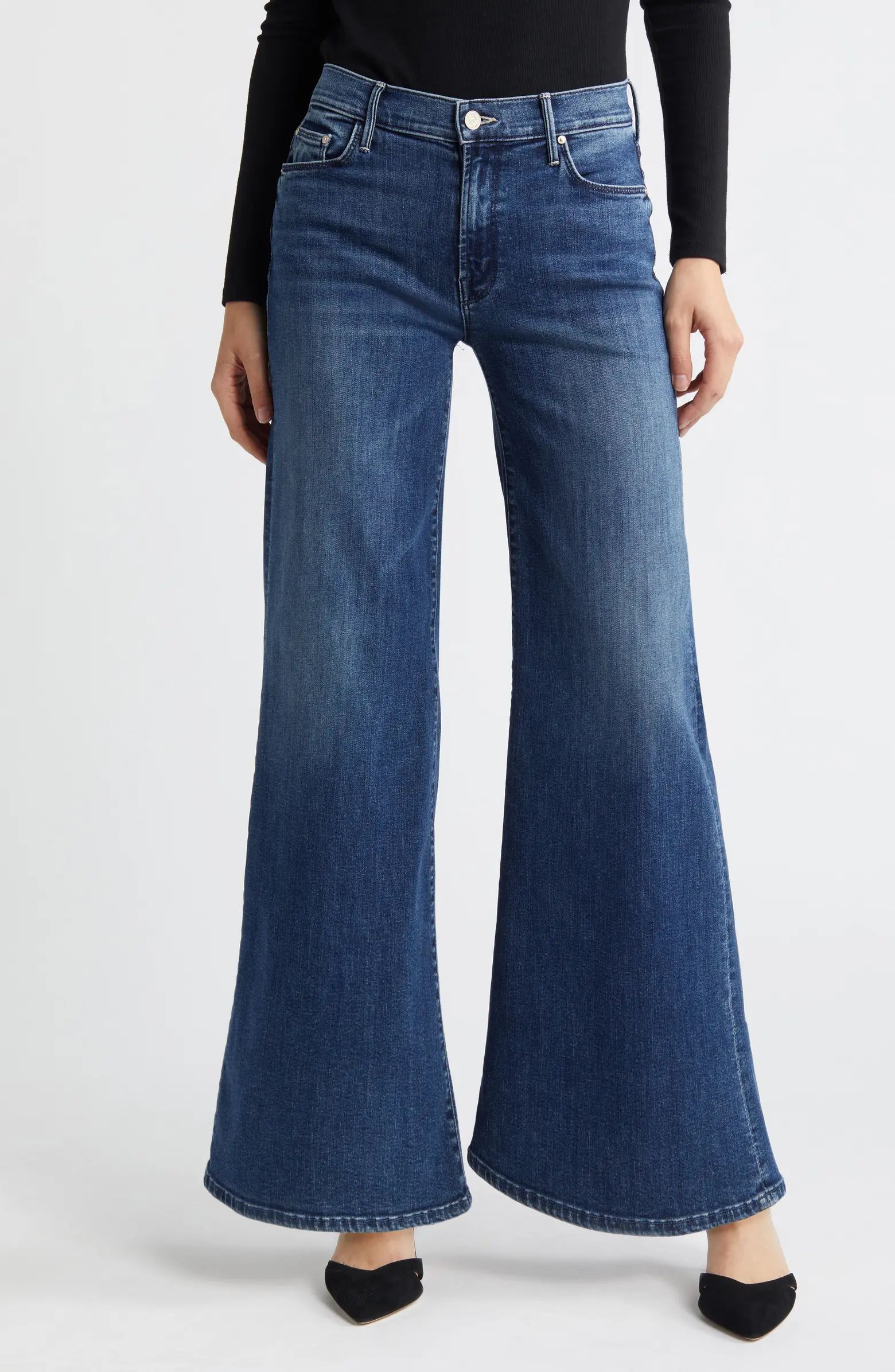 MOTHER The Twister Sneak High Waist Flared Wide Leg Jeans | Nordstrom | Nordstrom