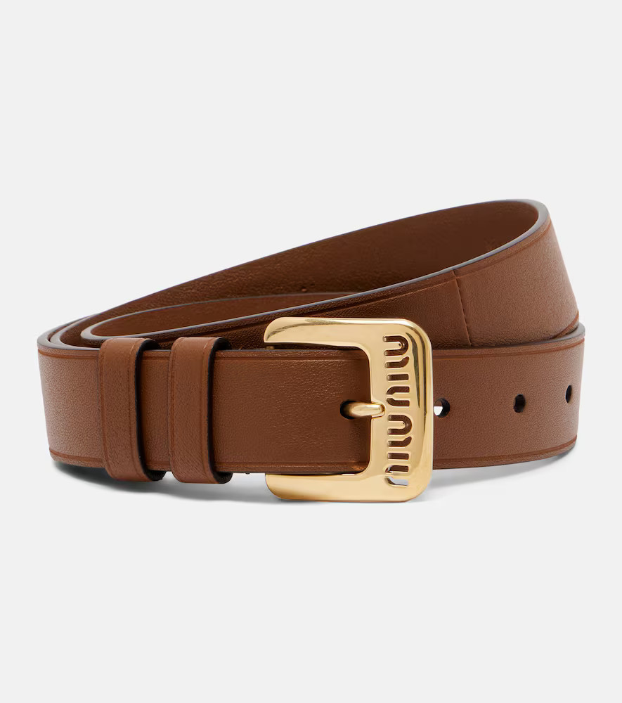 Miu Miu Leather belt | Mytheresa (UK)