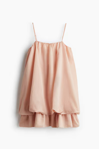 H & M - Bubble-Hem Dress - Orange | H&M (US + CA)