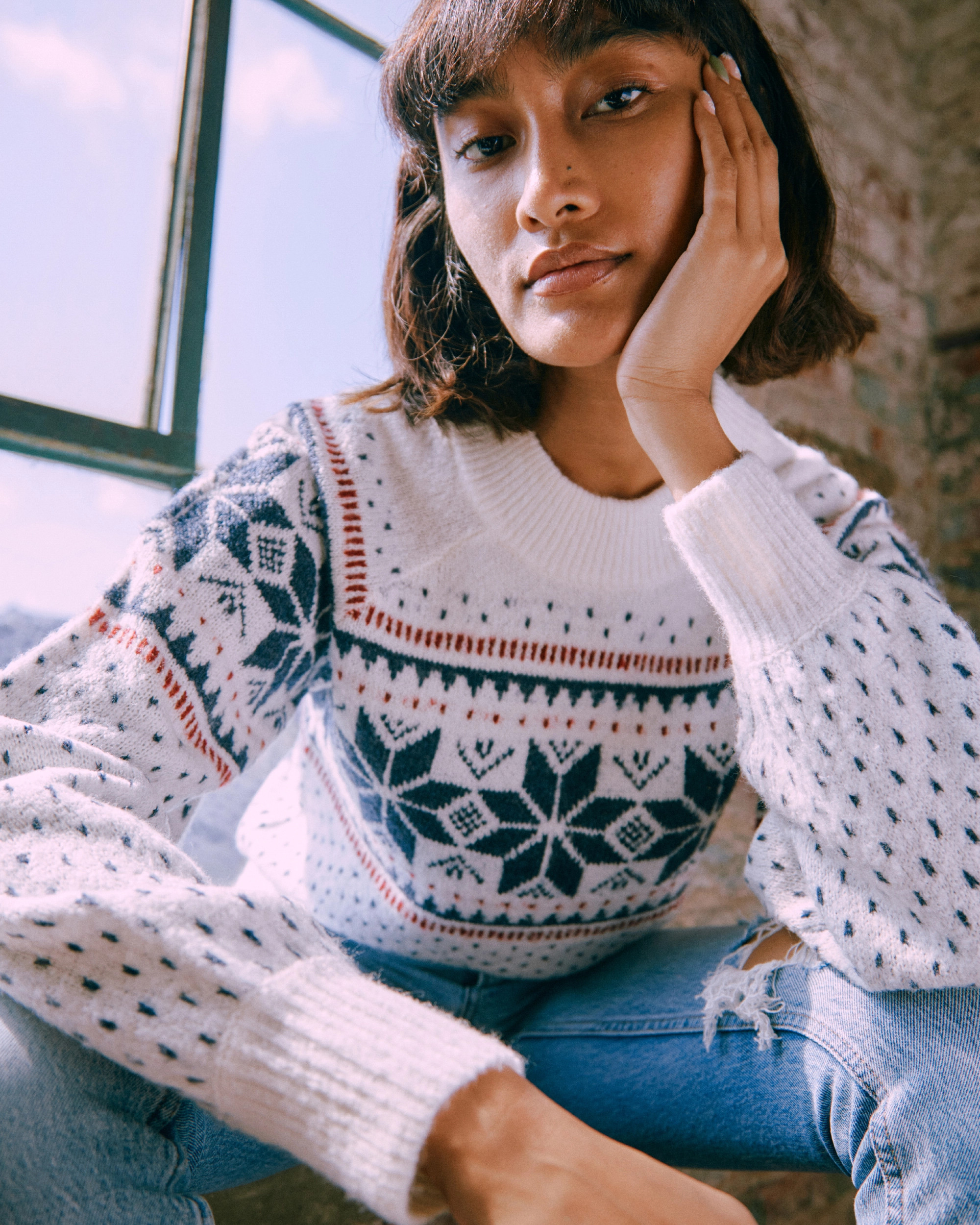 Boyfriend Crewneck Sweater | Abercrombie & Fitch (US)