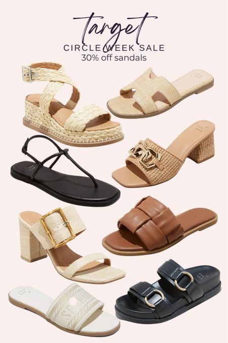Sandal season! These are all 30% off during the Target Circle Sale.
#targetstyle #sandals #circlesale

#LTKxTarget #LTKfindsunder50 #LTKsalealert
