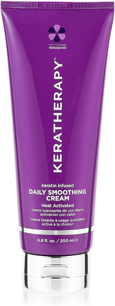 KERATHERAPY Daily Smoothing Cream, 6.8 fl. oz., 200 ml - Keratin Infused Smoothing Cream for Blow... | Amazon (US)