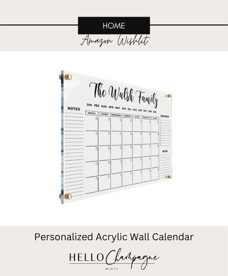 Home Organization // Personalized Acrylic Wall Calendar // Office Organization 

#LTKhome #LTKFind #LTKBacktoSchool