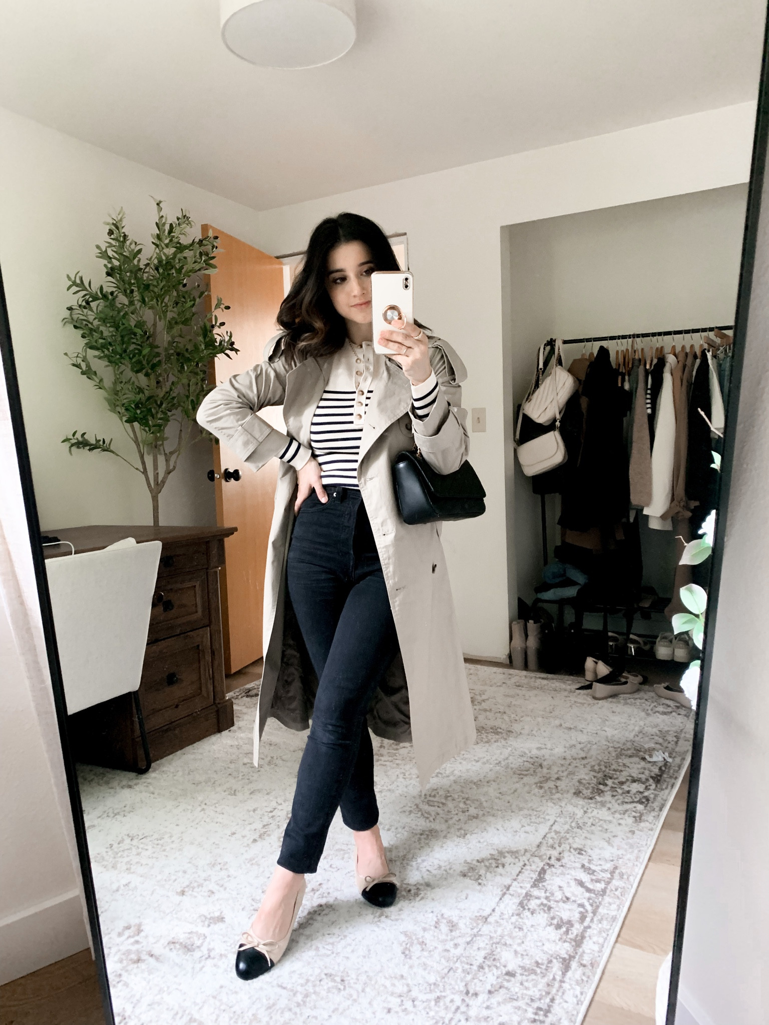 Petite outfit idea
Sezane top-XXS
Coat- XXS petite 
Jeans-23
Linked a super for the sezane top

#LTKunder50 #LTKunder100 #LTKsalealert