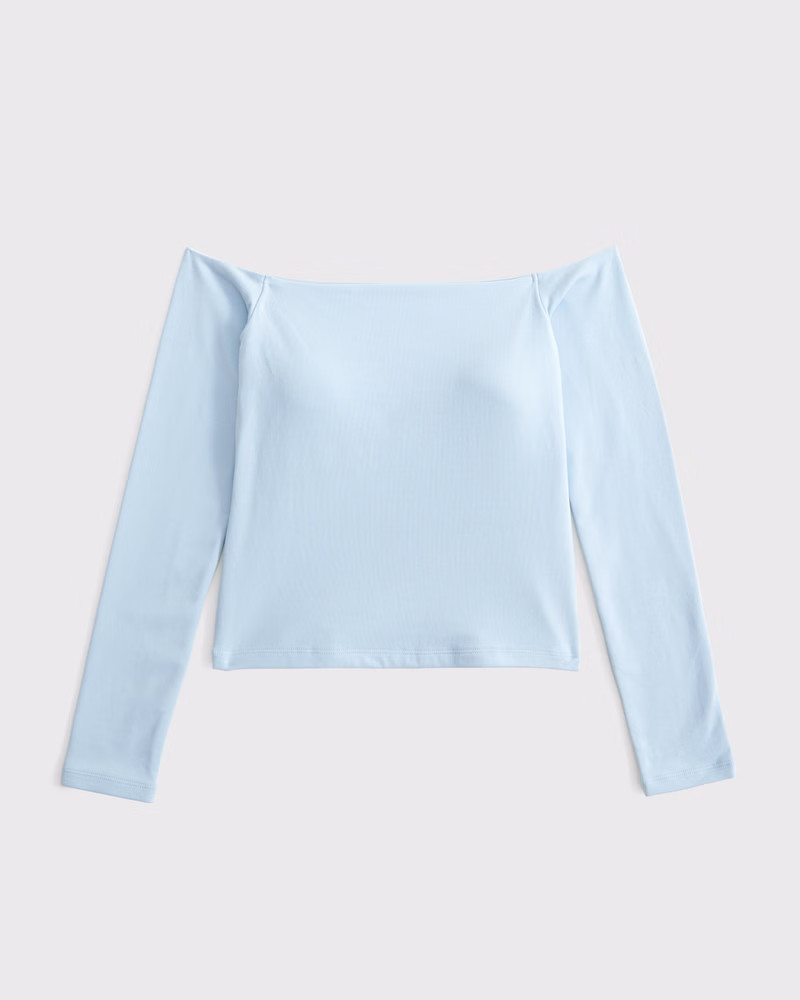 Bra-Free Off-The-Shoulder Top | Abercrombie & Fitch (US)