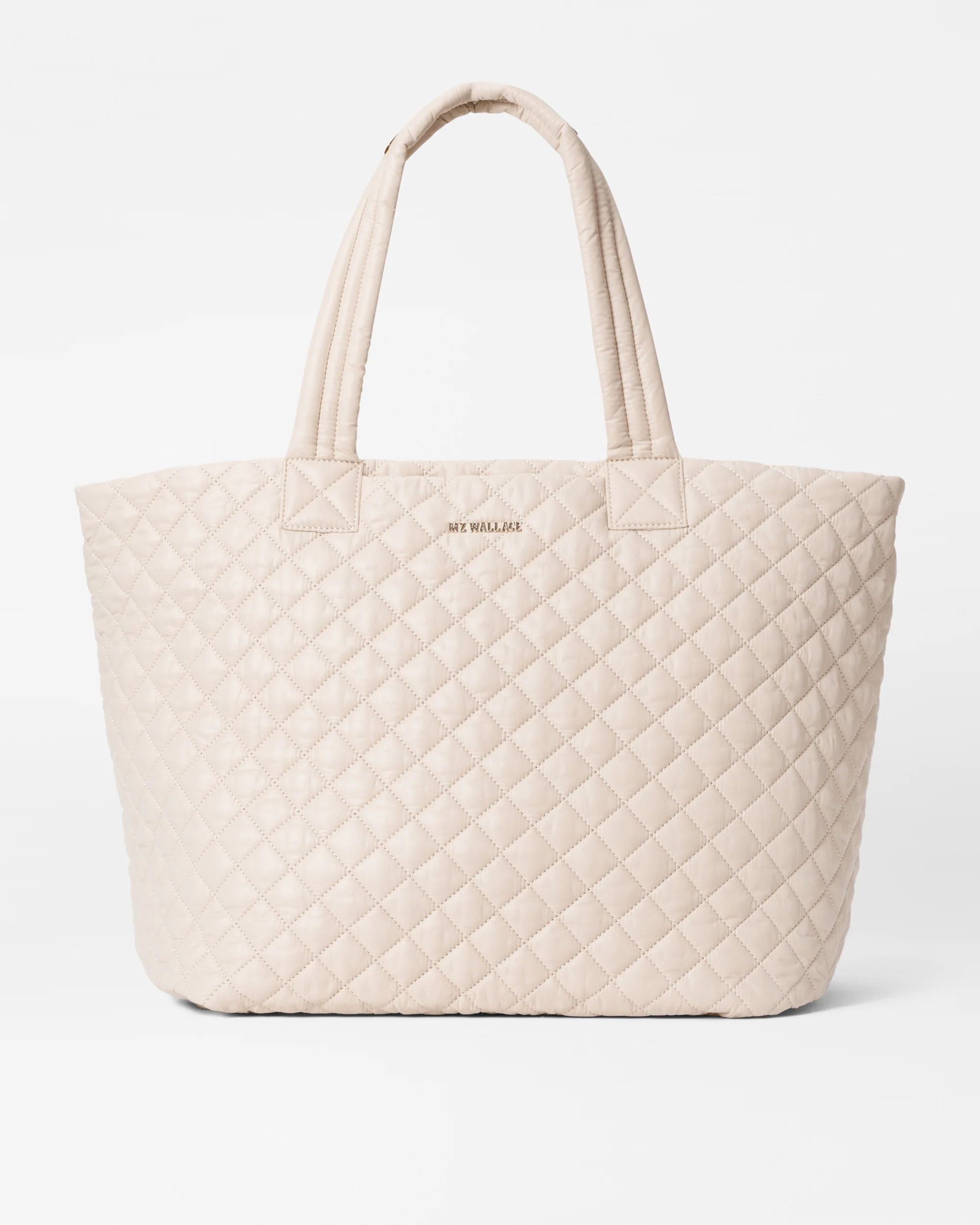 Deluxe Large Metro Quilted Tote Bag in Mushroom | MZ Wallace | MZ Wallace