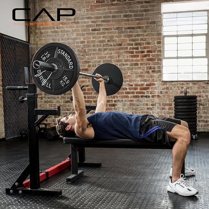 CAP Barbell 2-Inch Olympic Cast Iron Plate Weight Set | 75-285 lbs | Multiple Options | Amazon (US)