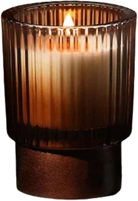 Glass and Wood Candles Made with Soy Wax and Botanical Essential Oils Reusable Aromatherapy Candl... | Amazon (US)