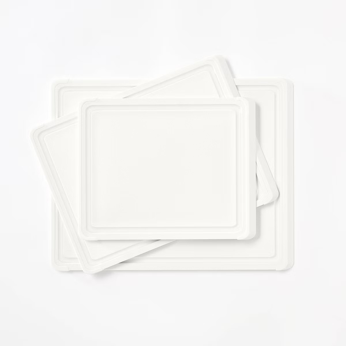 3pc Nonslip Recycled Poly Cutting Board Set Vintage Cream - Figmint™: Plastic, Dishwasher-Safe,... | Target