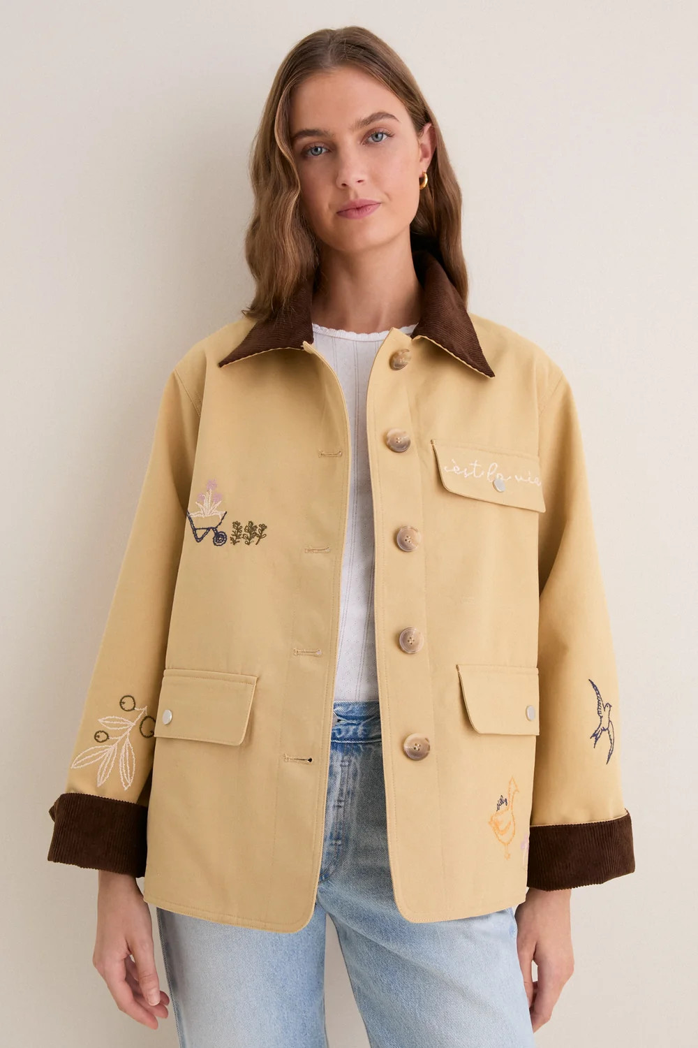 Khaki Brown Hope Jacket | Tuckernuck (US)