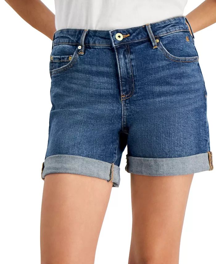 Women's TH Flex Cuffed Denim Shorts | Macy's