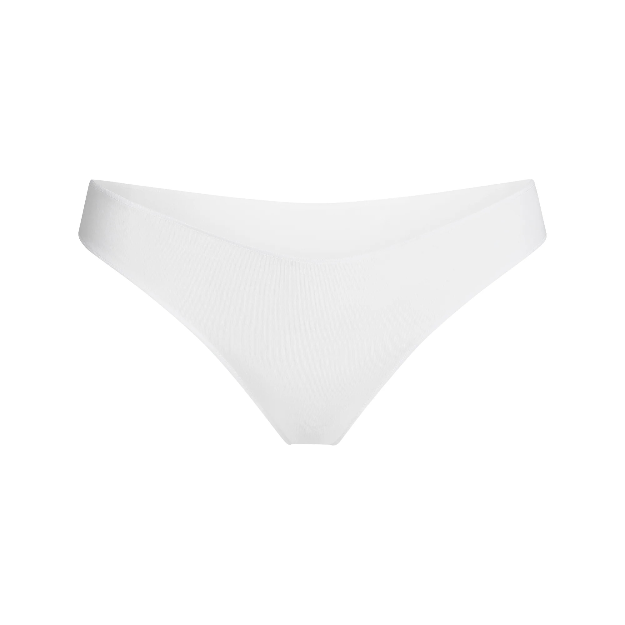 LIGHTWEIGHT COTTON THONG | SNOW | SKIMS | SKIMS (US)