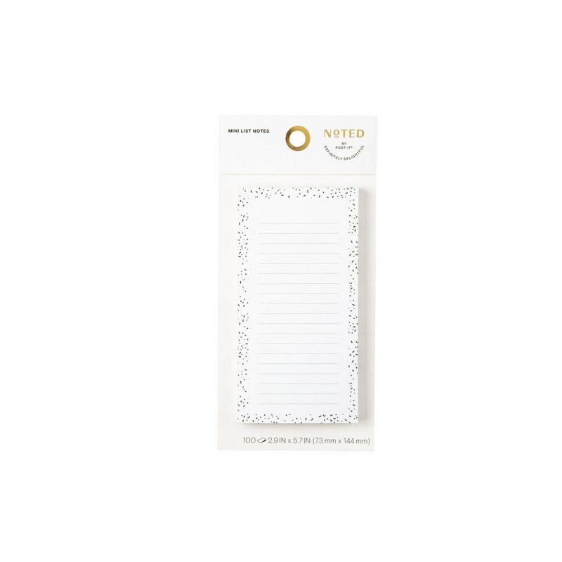 Post-it Mini List Notes with Dot Border 2.9&#34;x5.7&#34; White | Target