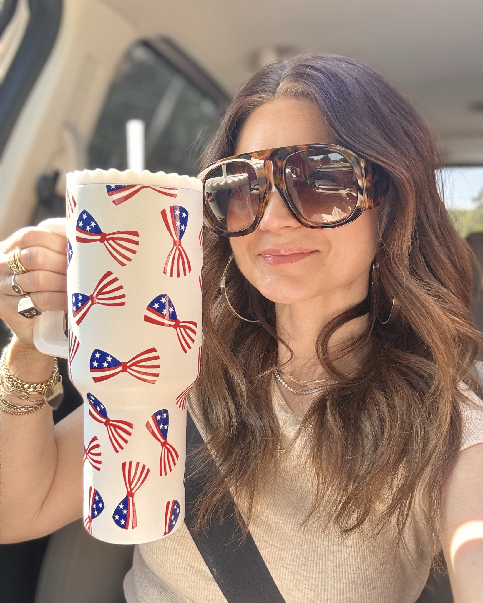 Cutest American bow tumbler ever. Cup. Travel. USA. Girly stuff  

#LTKTravel #LTKSeasonal
