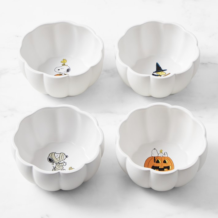 PEANUTS™ Halloween Cereal Bowls, Set of 4 | Williams-Sonoma