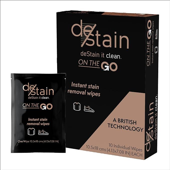 deStain Wipes | On The Go | Instant Clothes Stain Removal | Innovative Technology | Environmental... | Amazon (US)