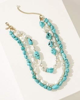Turquoise Bead Convertible Necklace | Chico's