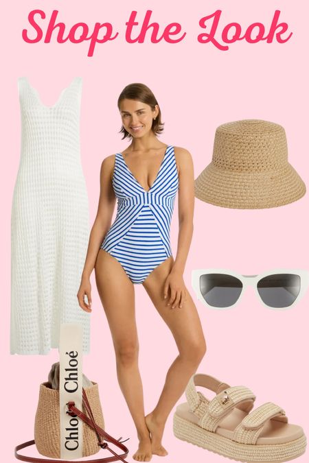 By the pool or beach, this is the cutest look! I love this swimsuit, and I’m a big bucket hat girlie! 

#LTKOver40 #LTKSwim #LTKMidsize