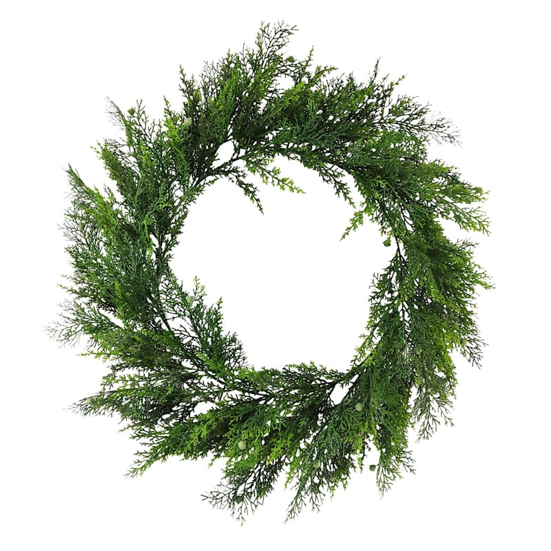 Cedar Greenery Wreath, 36" | At Home
