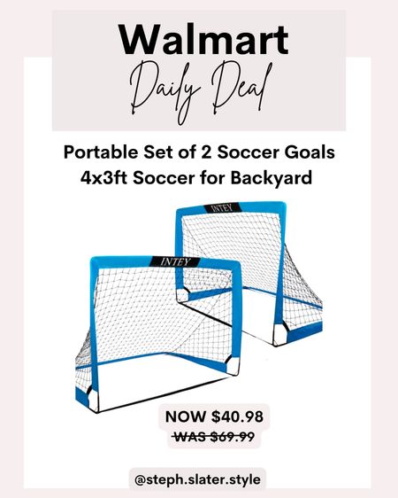 Walmart daily deal
Soccer nets

#LTKfindsunder50 #LTKfamily #LTKkids
