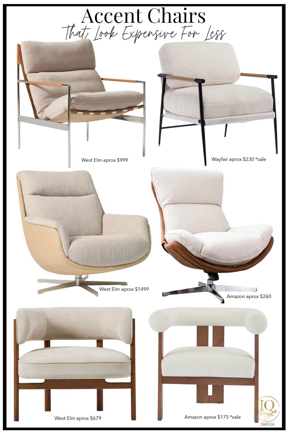 Living room accent chair ideas// open frame leather and metal chair, boucle swivel chair, upholstered wood barrel chair // west elm looks for less 

 #LTKmomlife #LTKOver40 #LTKHome