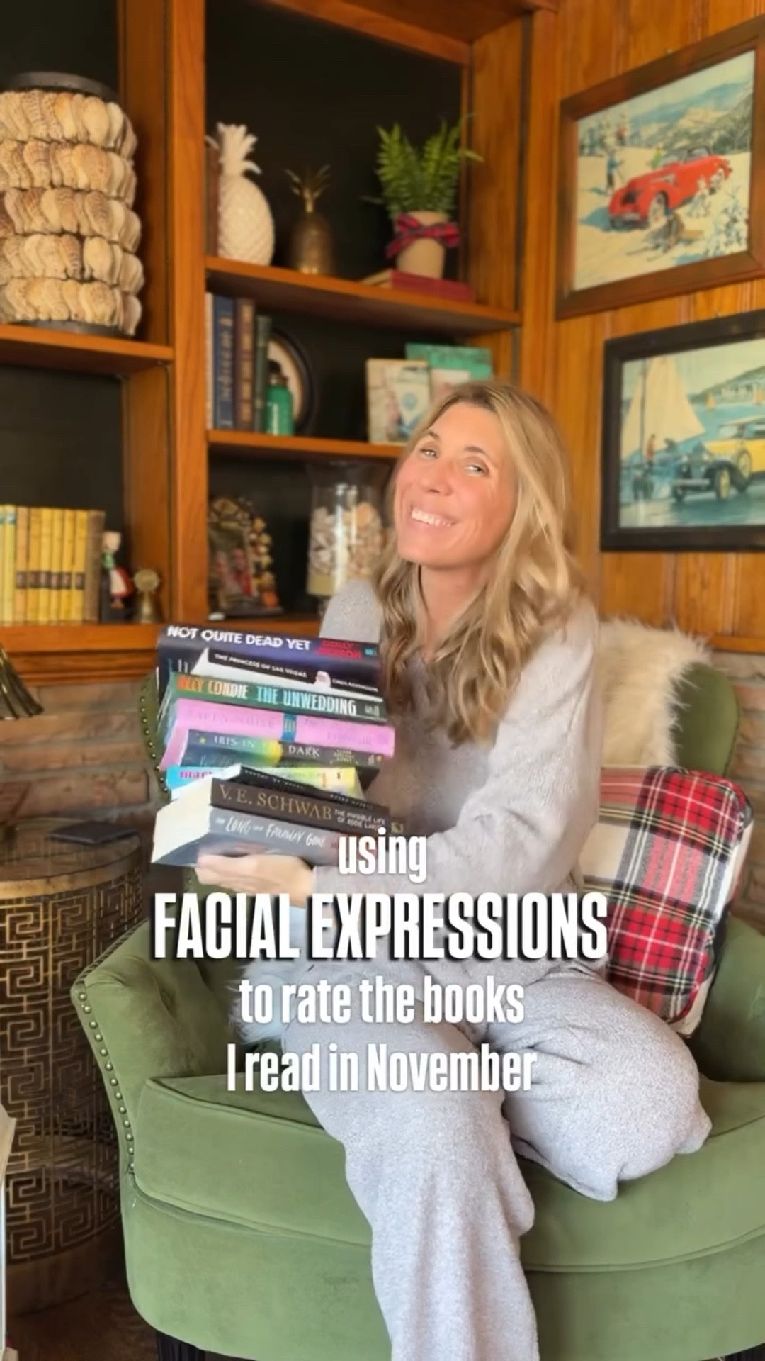 It’s time again for facial expressions to rate the books I read this month! 

These are the books I read in November-
The Long and Faraway Gone
The Invisible Life of Addie Larue
Mary Jane
Before He Kills
Iris in the Dark
The Lady on Esplanade
The Unwedding
The Princess of Las Vegas
Not Quite Dead Yet

Have you read any of these?

#whatiread #bookreview