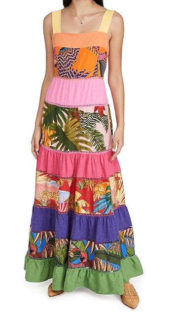 Rainbow Mixed Prints Maxi Dress | Shopbop