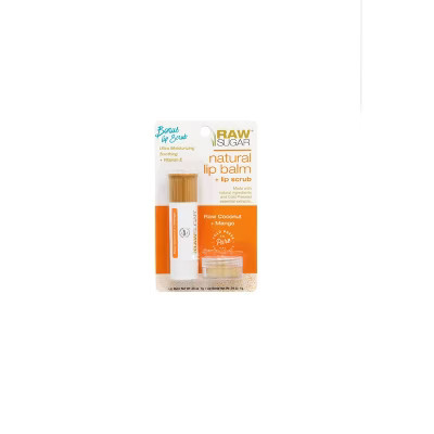 Raw Sugar Organic Lip Balm - Raw Coconut + Mango - 0.25oz | Target