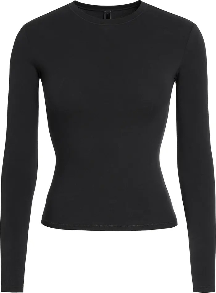 Stretch Cotton Jersey Long Sleeve T-Shirt | Nordstrom