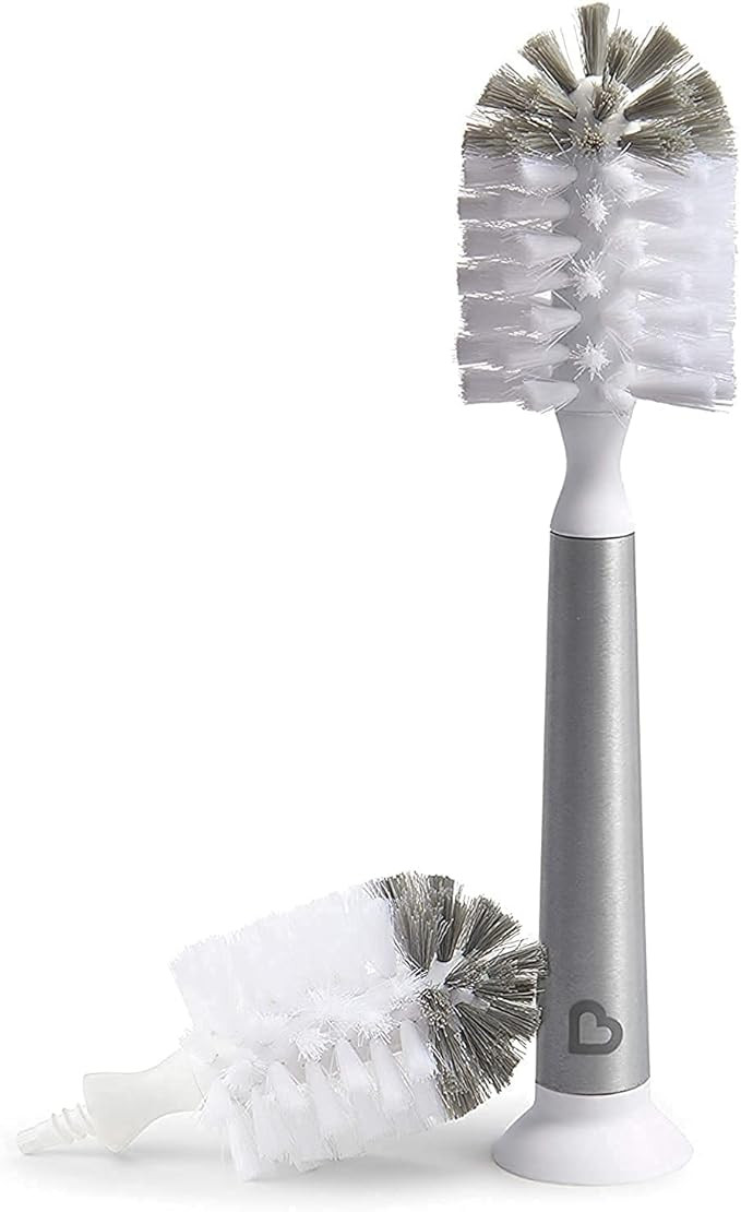 Munchkin® Shine™ Stainless Steel Bottle Brush and Refill Brush Head | Amazon (US)