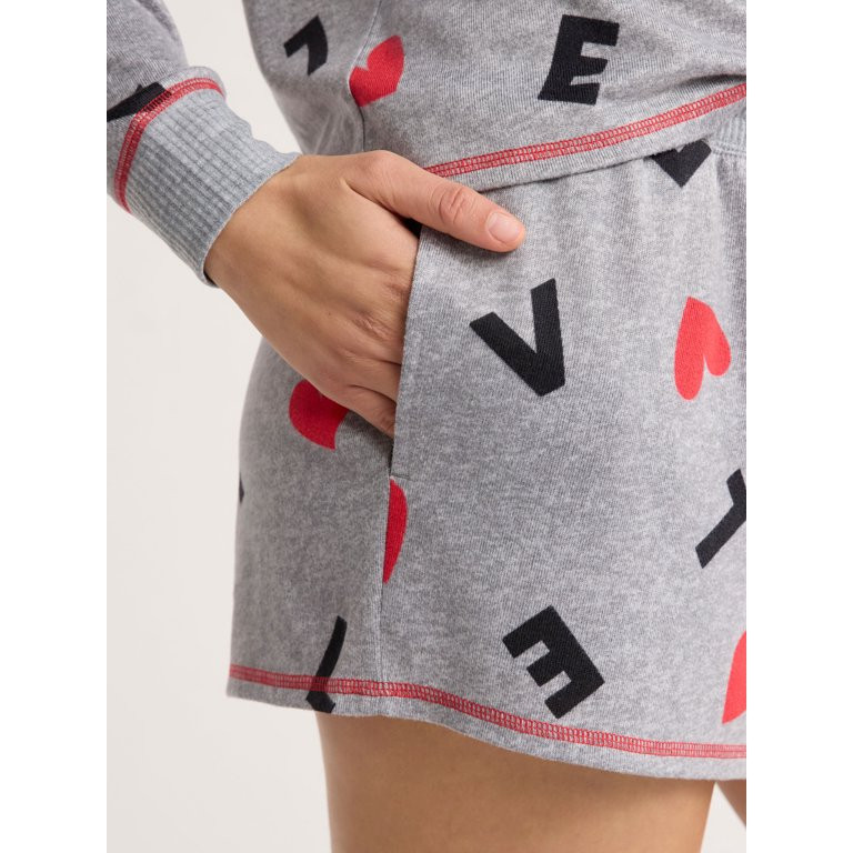 Joyspun Women's and Women’s Plus Hacci Knit Sleep Shorts, 2.75” Inseam, Sizes XS to 3X - Walm... | Walmart (US)