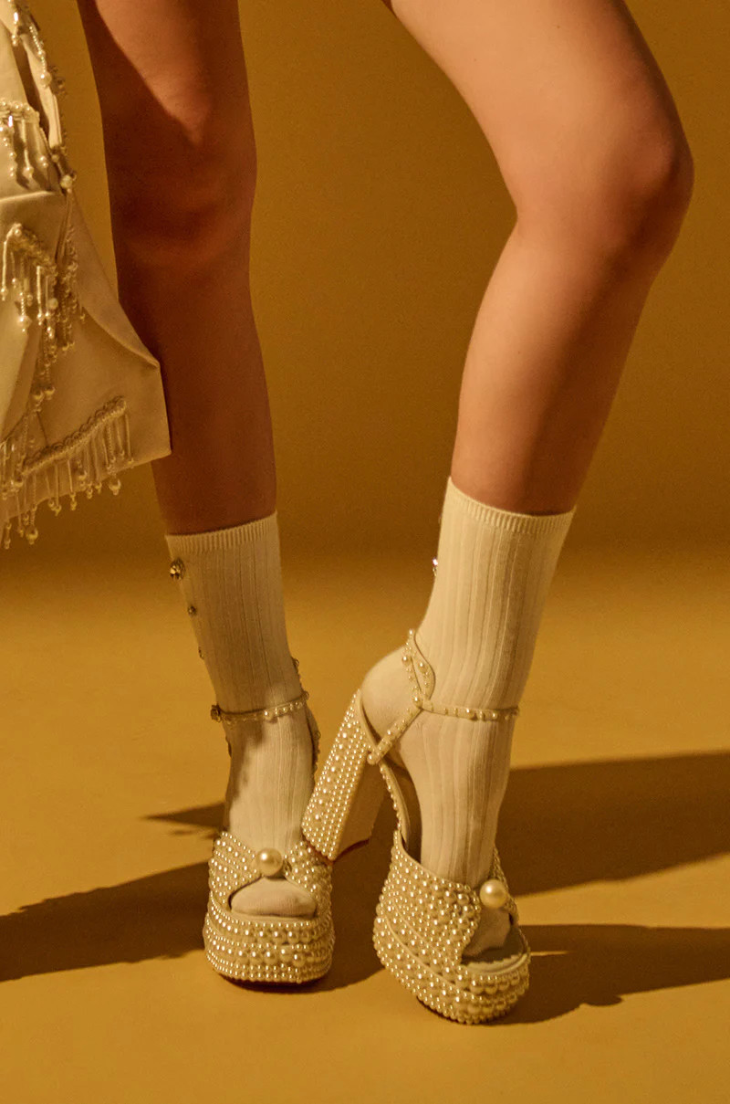 AZALEA WANG BRISSA PEARL PLATFORM SANDAL | AKIRA