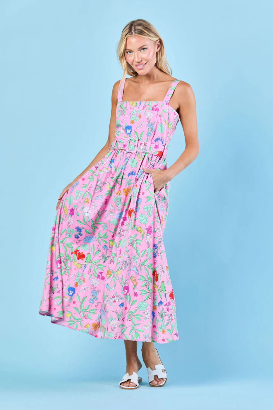Sheridan French I Spring 2025 I San Miguel Dress in Pink Wildflower | Sheridan French