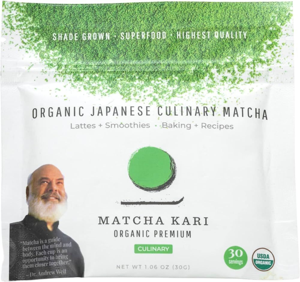 Dr. Weil Matcha Kari - Organic Matcha Green Tea Powder - 30 grams - Japanese Culinary Grade Match... | Amazon (US)