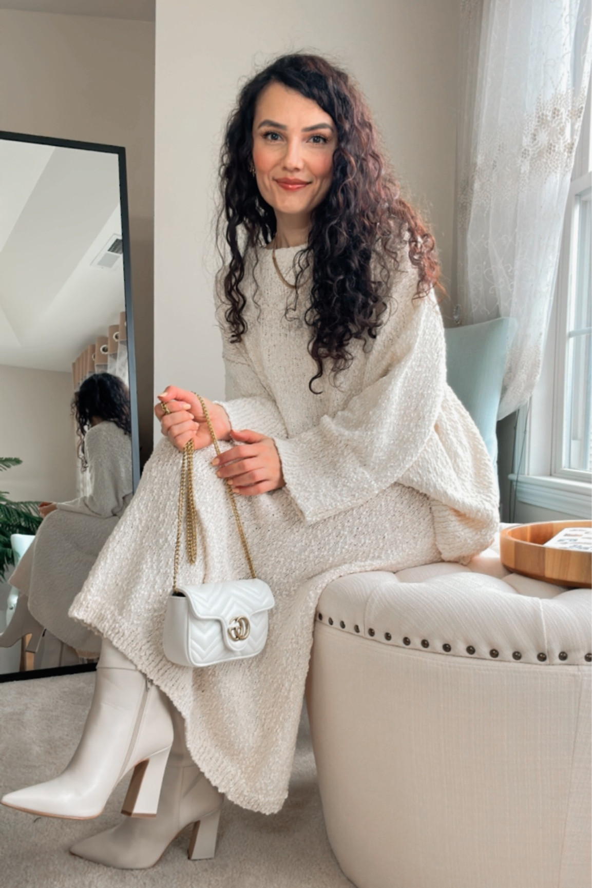 Perfect cream set
Oversized! Went with my regular size S and for my 5.4 h its perfect 

#LTKFind