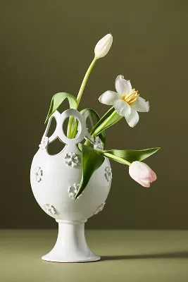 Josi Tulipiere Stoneware Vase | Anthropologie (US)