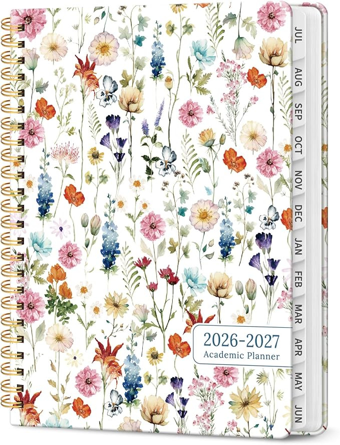 Planner 2026-2027, Academic Year Monthly and Weekly Calendar Planner, Jul 2026 - Jun 2027, Hardco... | Amazon (US)