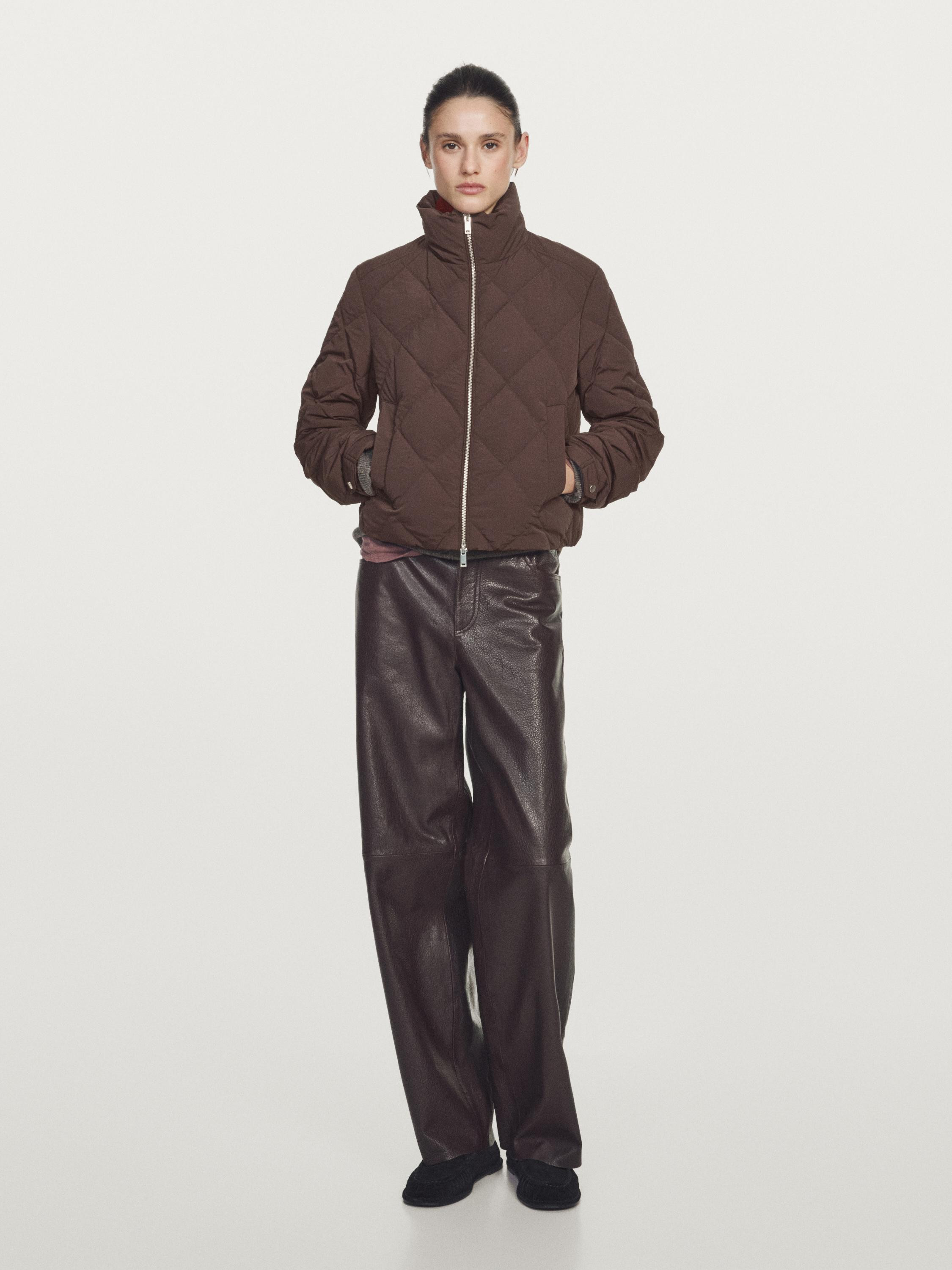Short water-repellent puffer jacket | Massimo Dutti UK