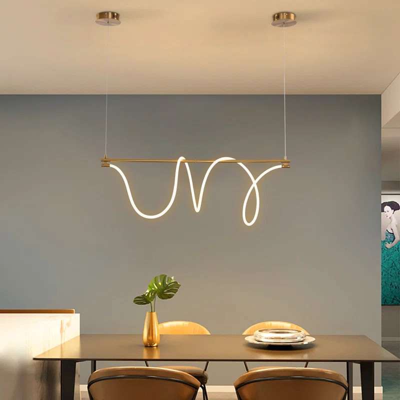 Shloma Dimmable LED Modern Linear Chandelier | Wayfair North America