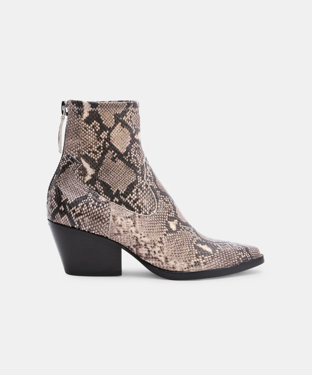 SHANTA BOOTIES IN SNAKE | DolceVita.com