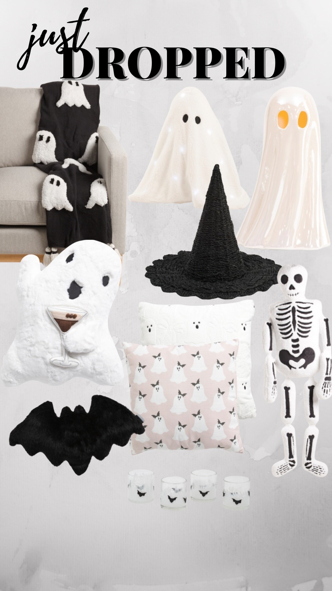 New Halloween at Marshalls! Viral ghost blanket - skeleton pillow - life size skeleton - scalloped witch hat - ghost pillow - light up ghost - halloween decor - halloween home 

#LTKSeasonal #LTKHome #LTKFindsUnder50