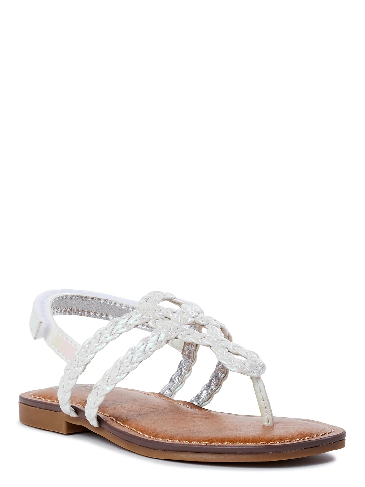 Wonder Nation Baby Girls Braid Sandals | Walmart (US)