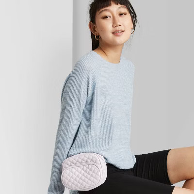 Women's Long Sleeve Waffle T-Shirt - Wild Fable™ | Target