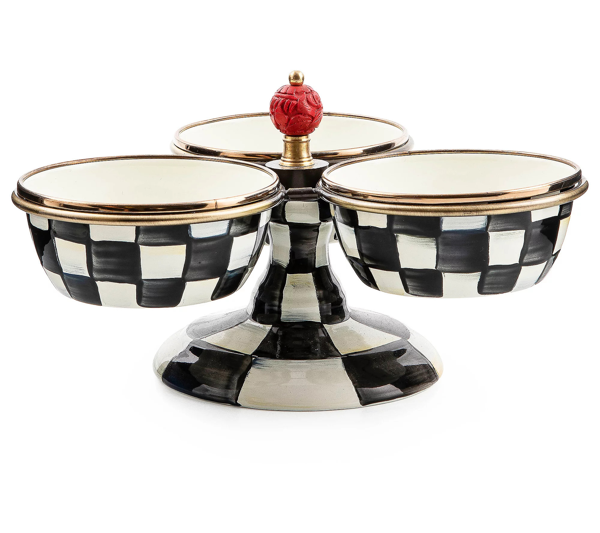 MacKenzie-Childs Courtly Check Triplicity | QVC