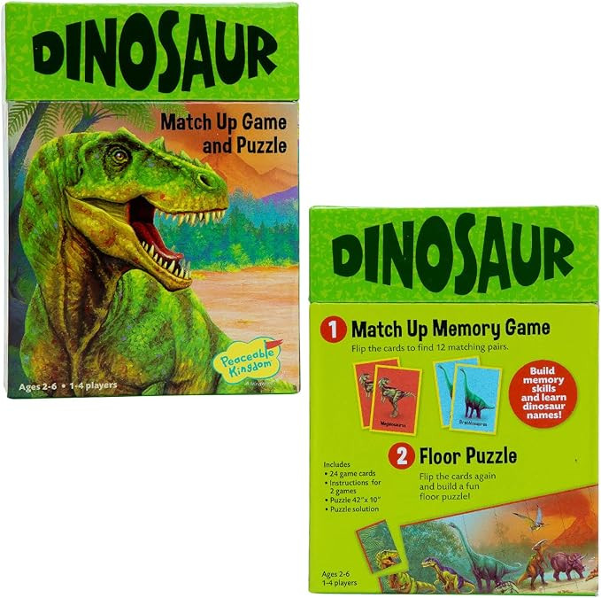 Peaceable Kingdom Floor Puzzle and Matching Game 2 in 1 Educational Activity for Kids 2 Years and... | Amazon (US)