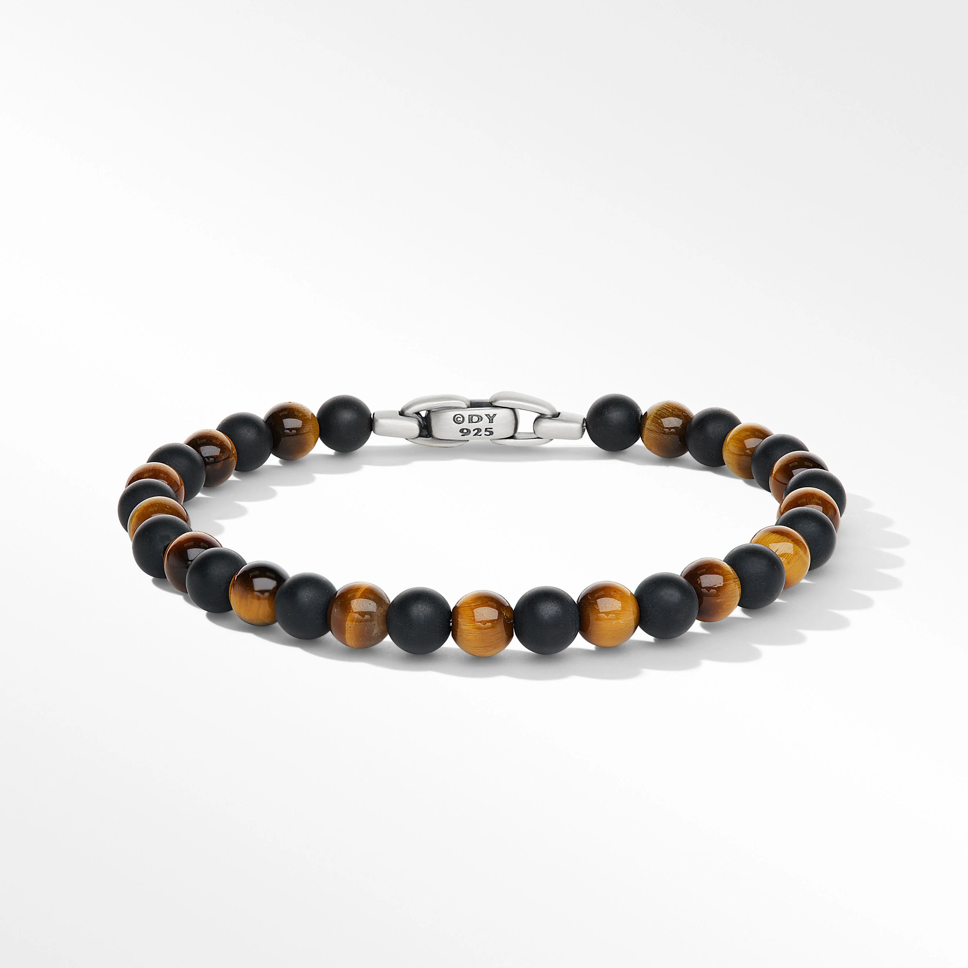Spiritual Beads Alternating Bracelet in Sterling Silver with Black Onyx and Tiger's Eye | David Yurman