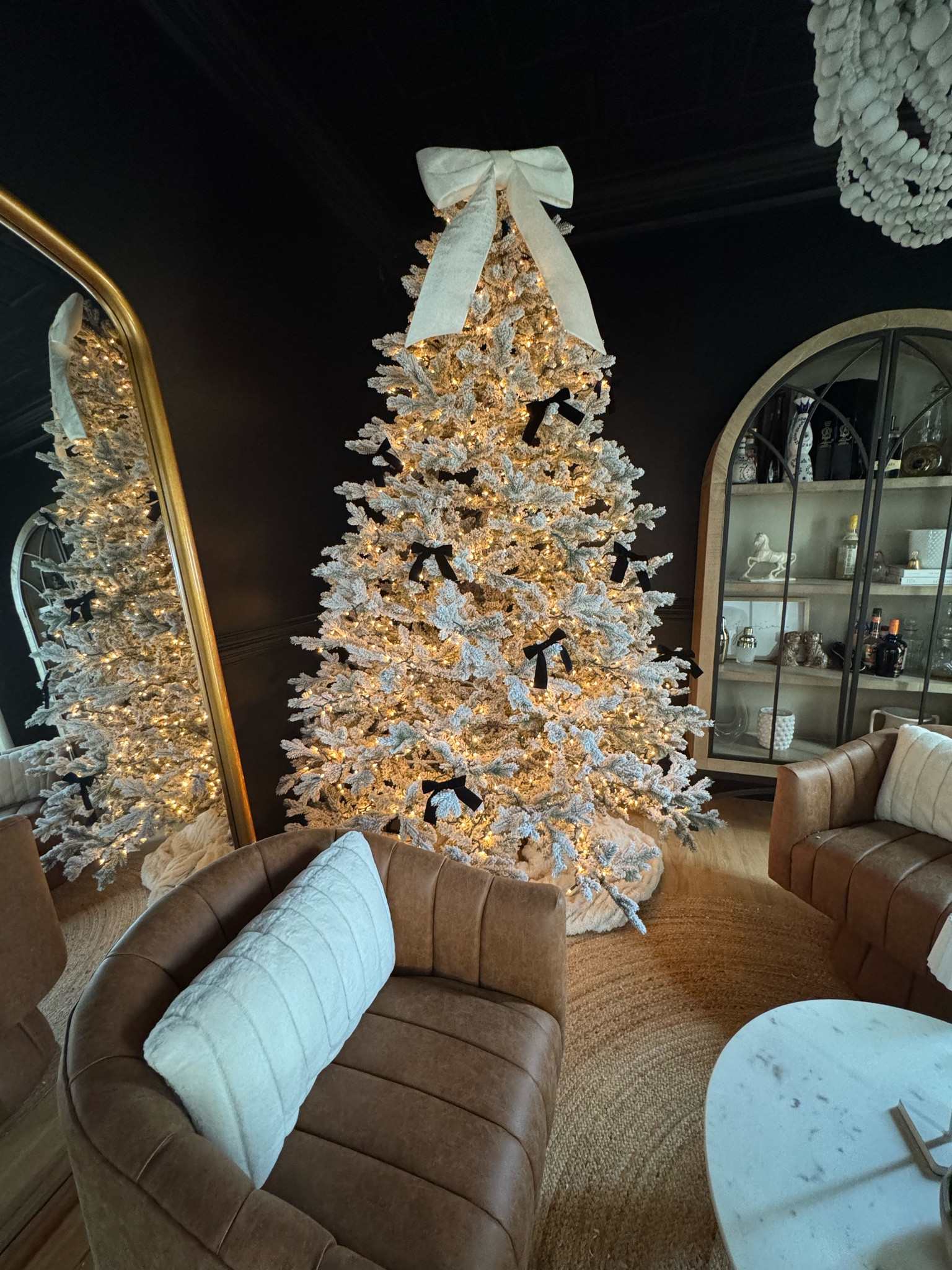 flocked tree, christmas decor, holiday decor, bows for tree

#LTKSeasonal #LTKHoliday #LTKHome