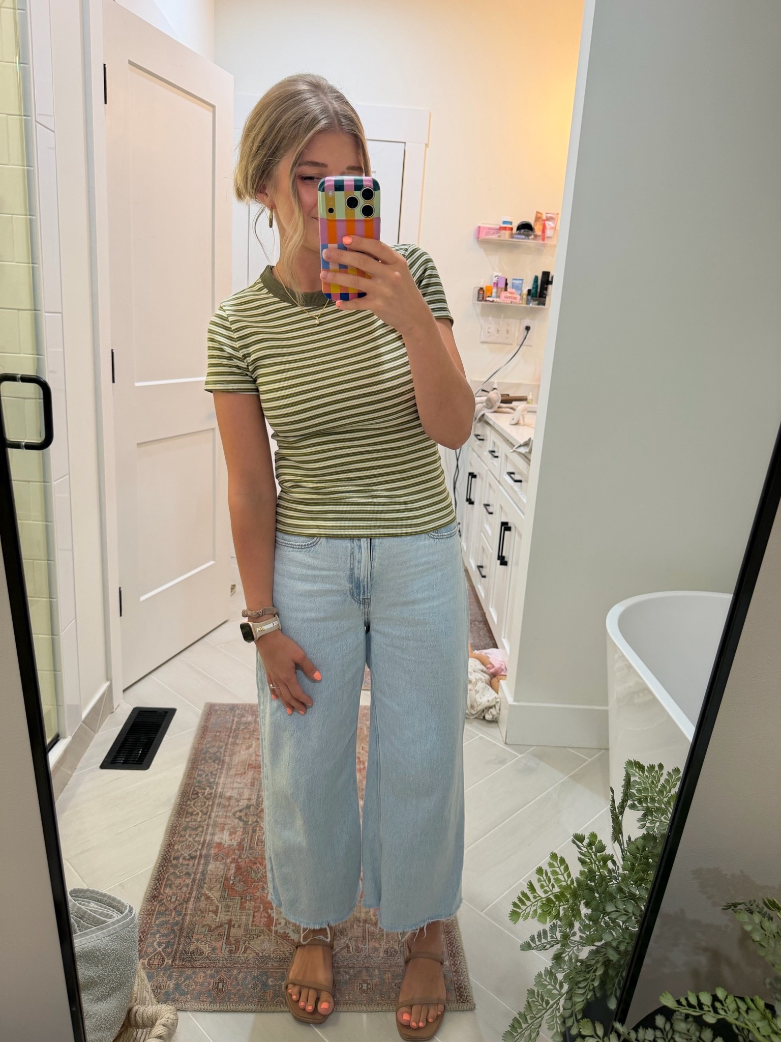 Have this under $10 Old Navy tee in 10+ colors because it’s SO good. Love wearing them alone or layering under a sweater or denim jacket when it’s colder.

#LTKootd #LTKSaleAlert